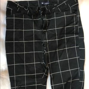 Gap Slim City Plaid Pants